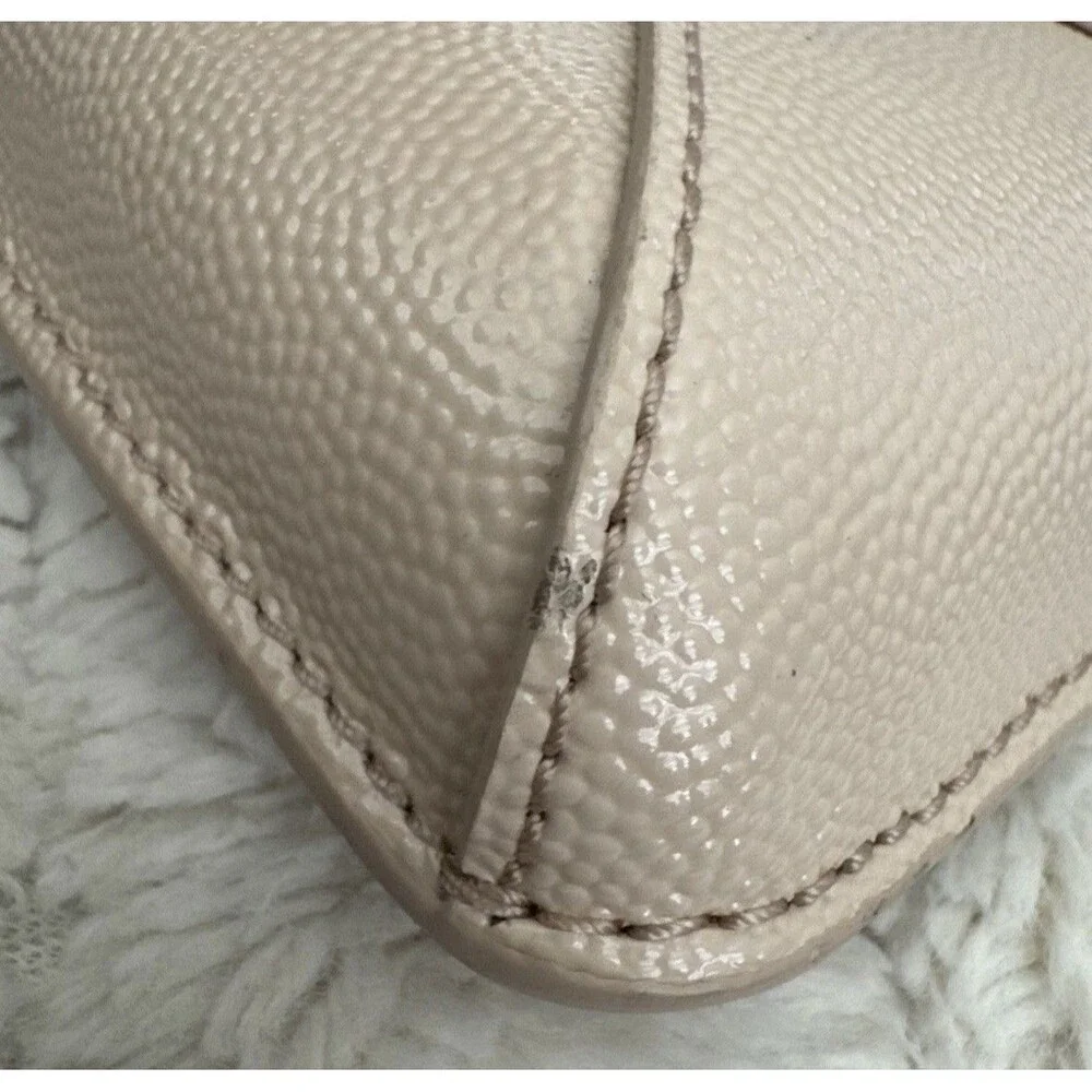 Tory‎ Burch Gigi Patent Clutch Bag Light Oak NWT